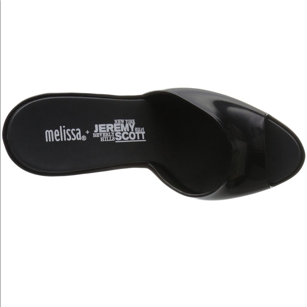 Melissa Jeremy Scott moschino blow up doll barbie heels shoes jelly black runway - Picture 4 of 6